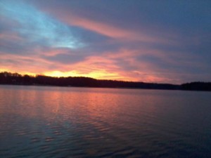Sunset on Kerr Lake